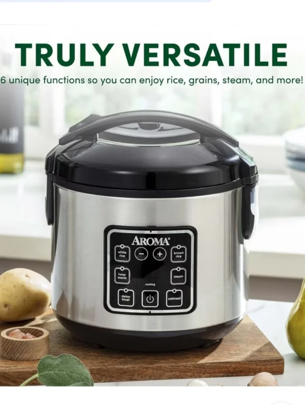 AROMA 8 Cup Rice & Grain Cooker
